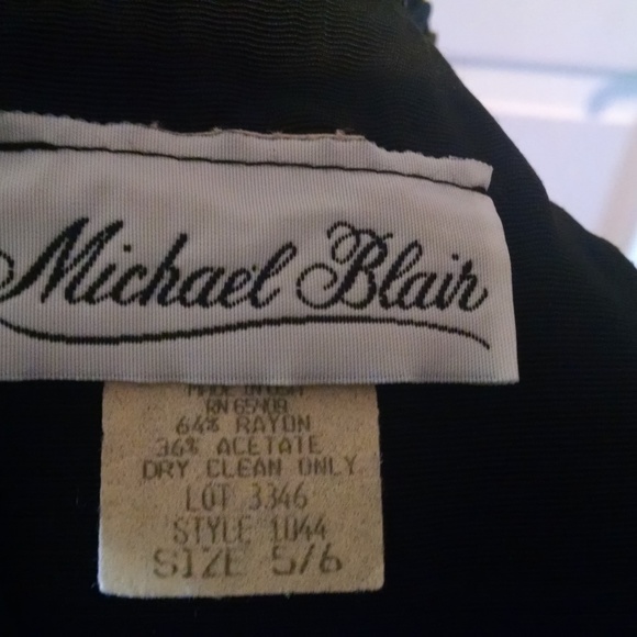 Black sequin suit, skirt, jacket - Picture 6 of 7